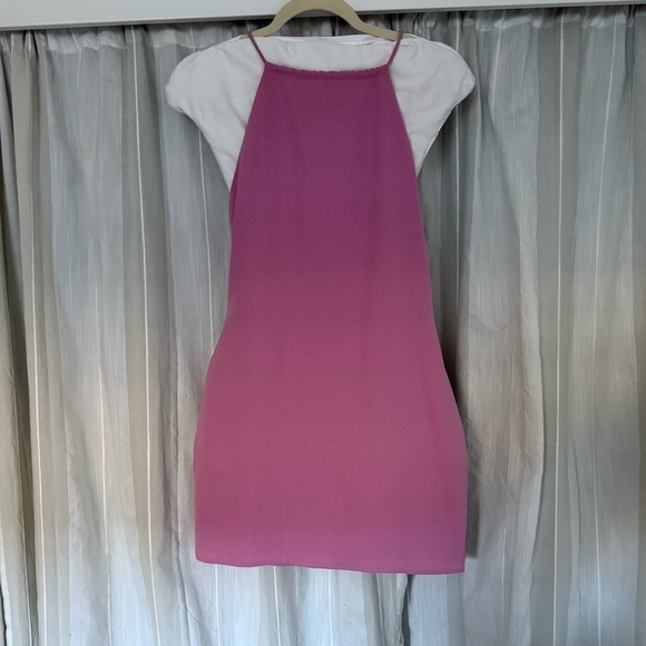 Superdown Pink Halter Mini Dress Size Small Backless Party Dress Revolve Brand - Picture 2 of 11